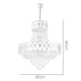 Guld krystal pendel Elegant Decrative Loftslampe