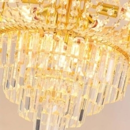 Guld krystal pendel Elegant Decrative Loftslampe