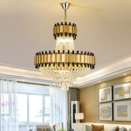 Krystal Pendel Guld Luksus Decrative Loftslampe
