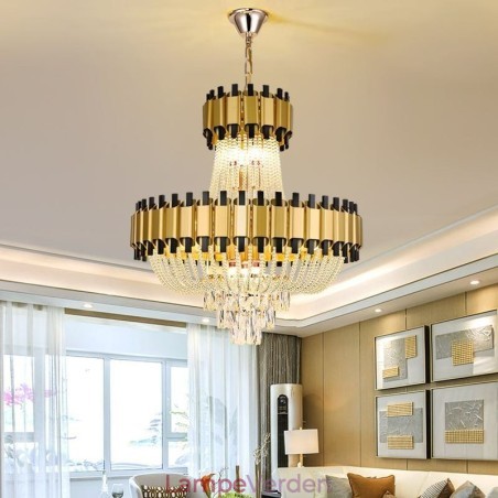 Krystal Pendel Guld Luksus Decrative Loftslampe Krystal Pendel Guld Luksus Decrative Loftslampe