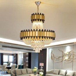 Krystal Pendel Guld Luksus Decrative Loftslampe