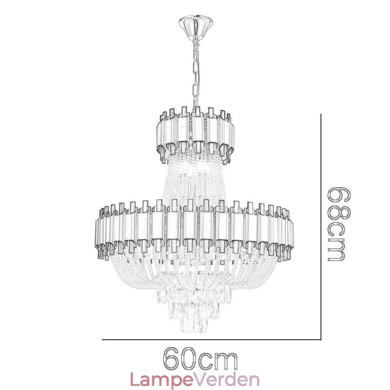 Krystal Pendel Guld Luksus Decrative Loftslampe