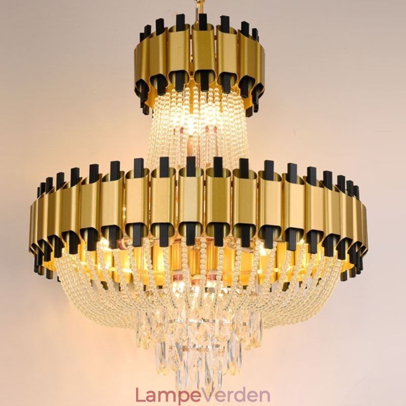 Krystal Pendel Guld Luksus Decrative Loftslampe