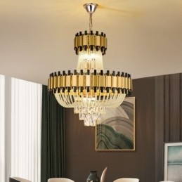 Krystal Pendel Guld Luksus Decrative Loftslampe
