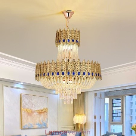 Krystal Pendel Luksus Decrative Loftslampe 60cm Krystal Pendel Luksus Decrative Loftslampe 60cm