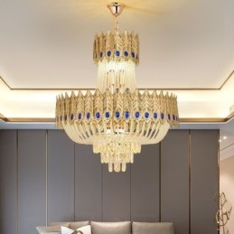 Krystal Pendel Luksus Decrative Loftslampe 60cm