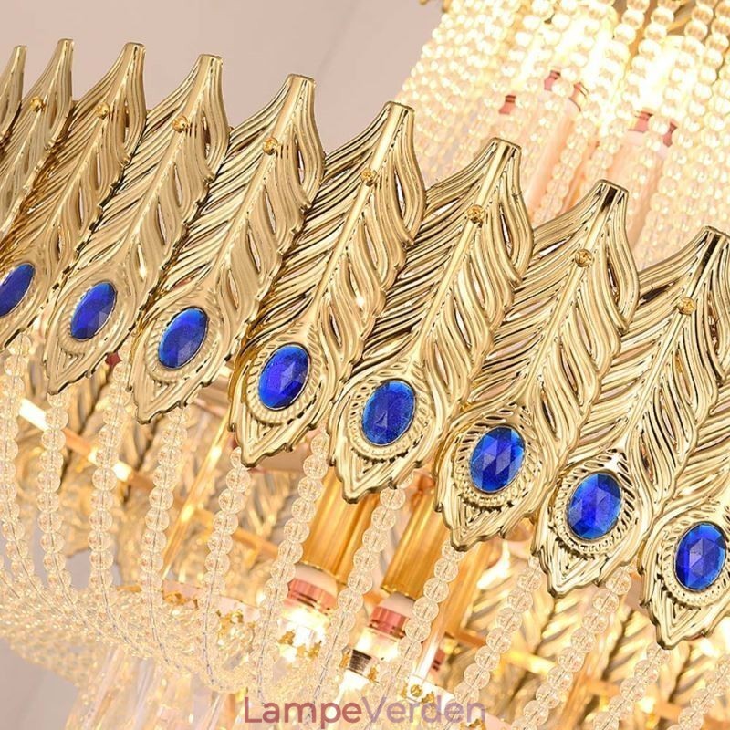 Krystal Pendel Luksus Decrative Loftslampe 60cm
