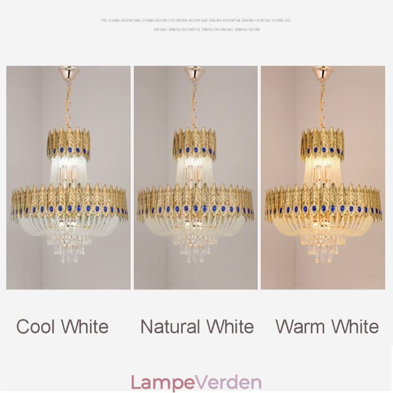 Krystal Pendel Luksus Decrative Loftslampe 60cm