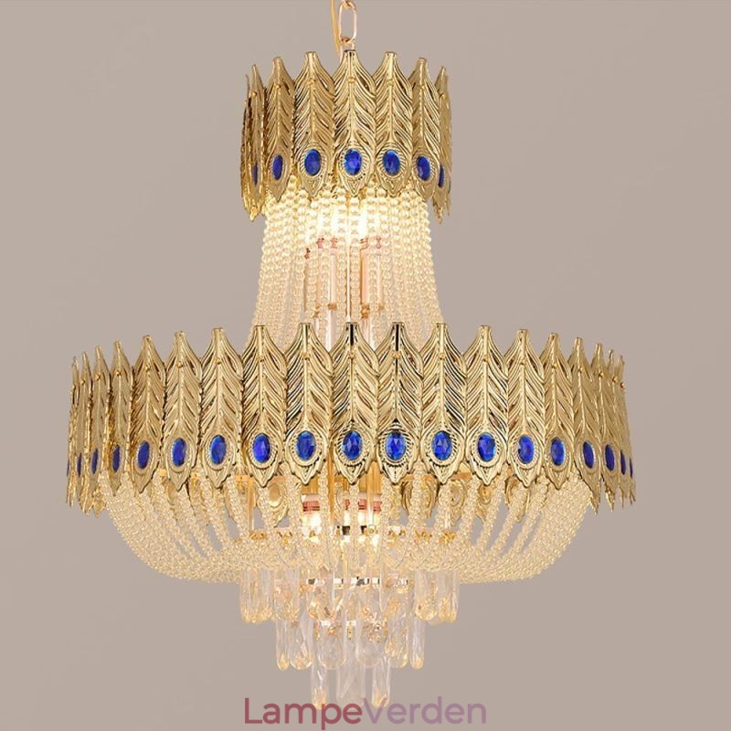 Krystal Pendel Luksus Decrative Loftslampe 60cm