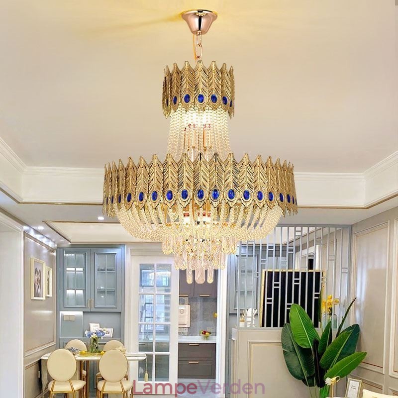 Krystal Pendel Luksus Decrative Loftslampe 60cm