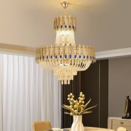 Krystal Pendel Luksus Decrative Loftslampe 60cm