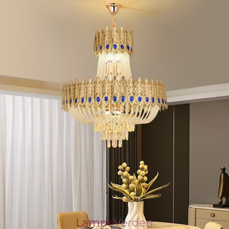 Krystal Pendel Luksus Decrative Loftslampe 60cm