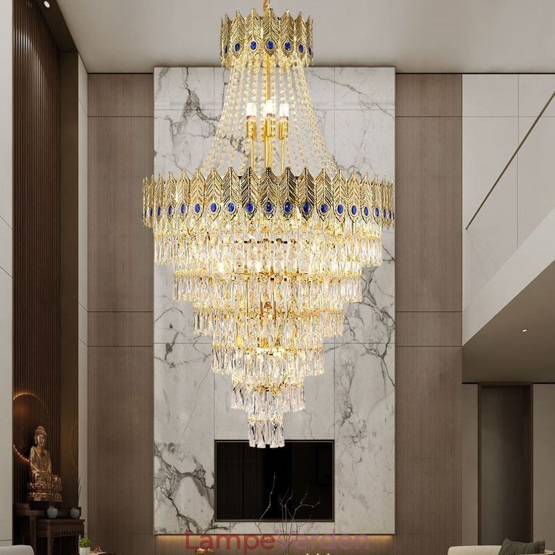 Krystal Pendel Sofistikeret Luksus Decrative Hængelampe 80cm