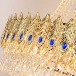 Krystal Pendel Sofistikeret Luksus Decrative Hængelampe 80cm