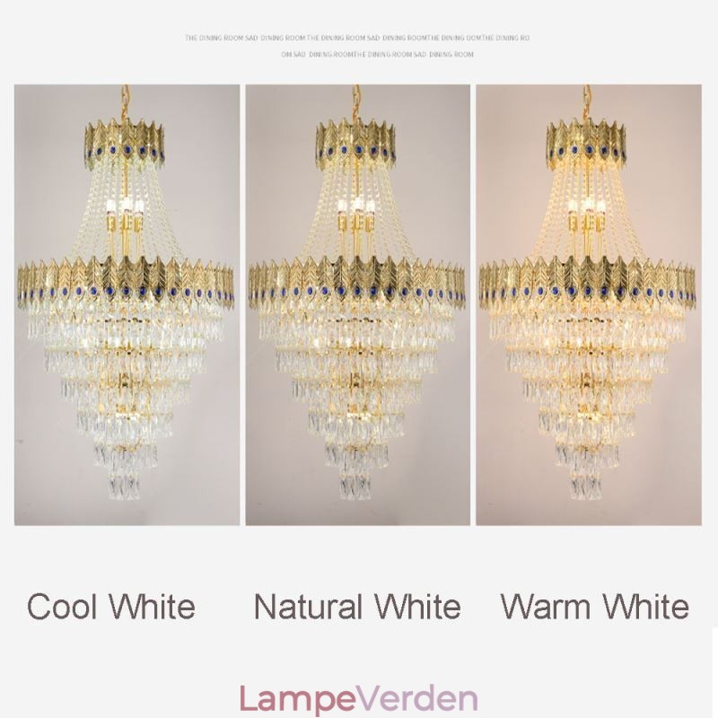 Krystal Pendel Sofistikeret Luksus Decrative Hængelampe 80cm