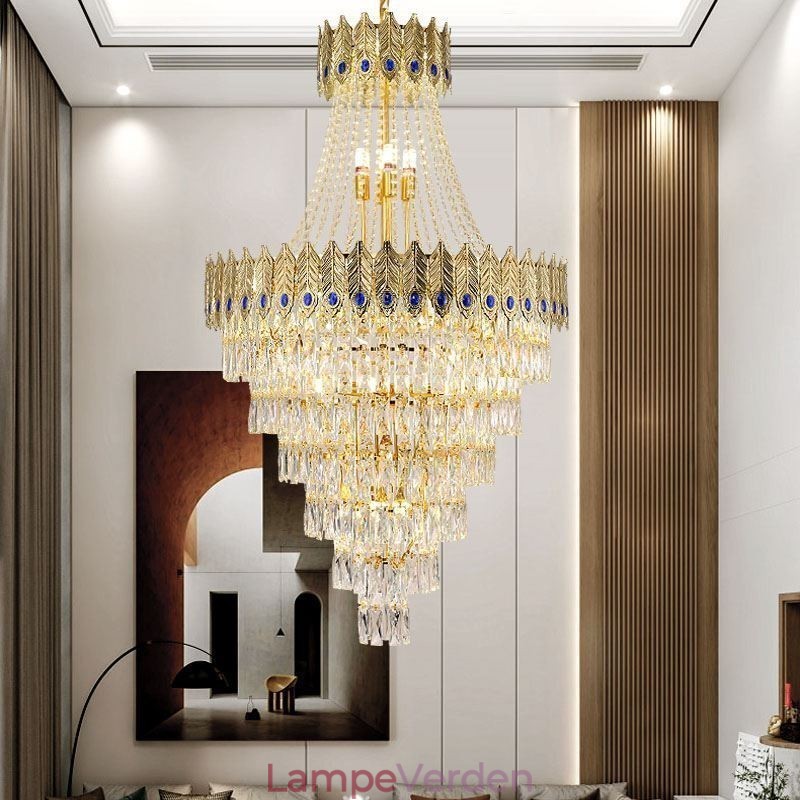 Krystal Pendel Sofistikeret Luksus Decrative Hængelampe 80cm