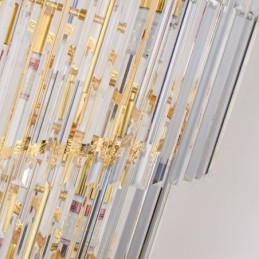 Guld krystal pendant lys galvaniseret guld Phoenix hale lampeskærm loftslys