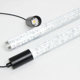 Pendel Sort Krystal Søjle Cluster Loftslampe