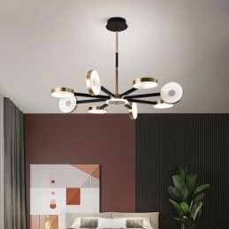 Pendel Minimalistisk Nine Heads Circle Ceiling Light