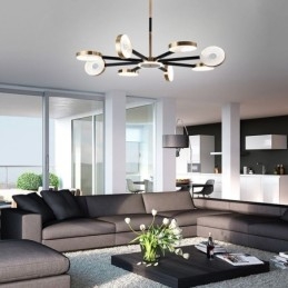 Pendel Minimalistisk Nine Heads Circle Ceiling Light