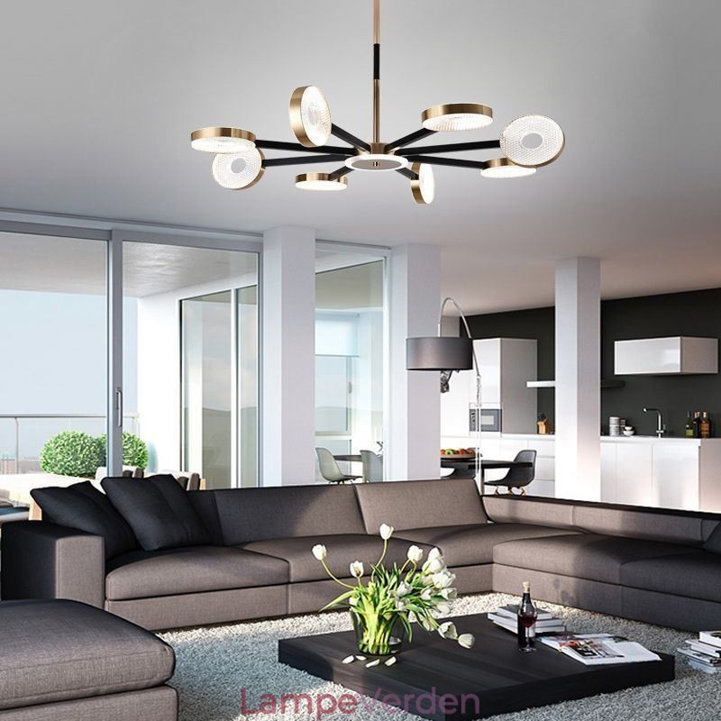 Pendel Minimalistisk Nine Heads Circle Ceiling Light