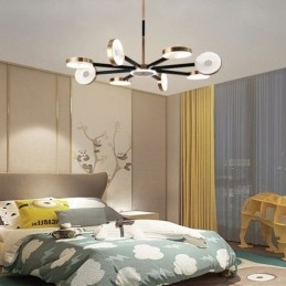 Pendel Minimalistisk Nine Heads Circle Ceiling Light