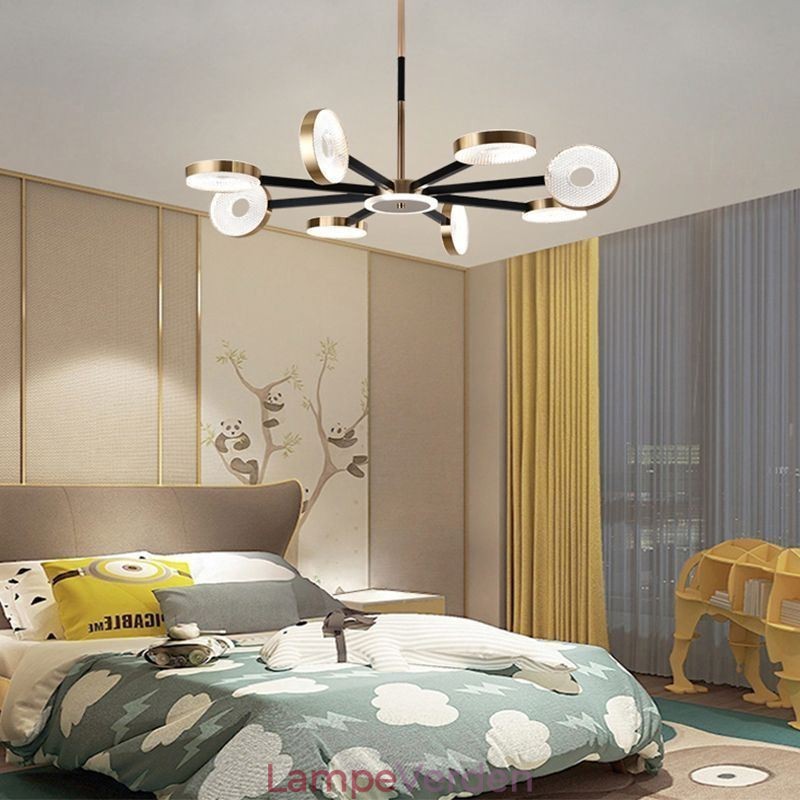 Pendel Minimalistisk Nine Heads Circle Ceiling Light
