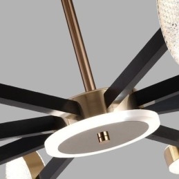Pendel Minimalistisk Nine Heads Circle Ceiling Light