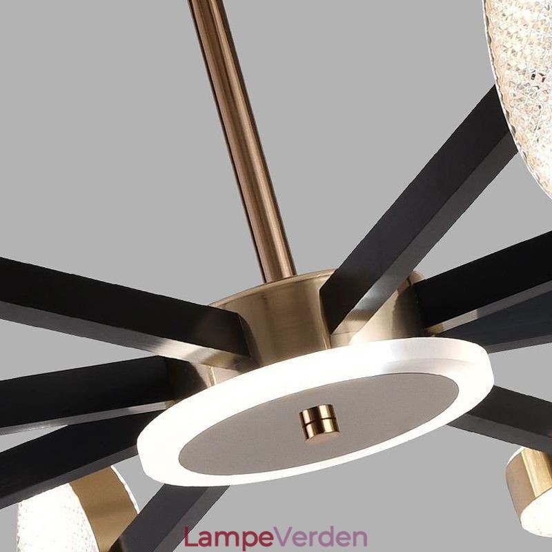Pendellampe Minimalistisk syvhovedet cirkelloftslampe