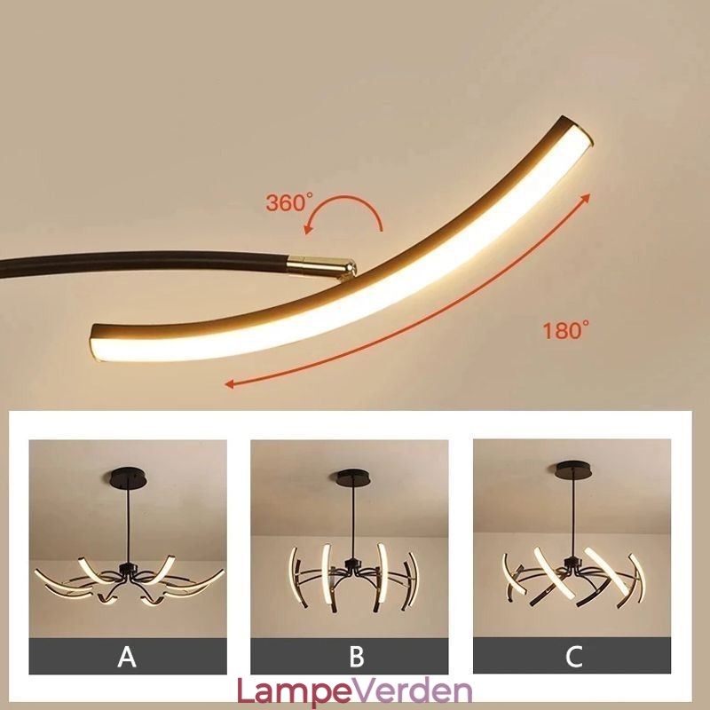 Pendel Minimalistisk Transformable Loftslampe