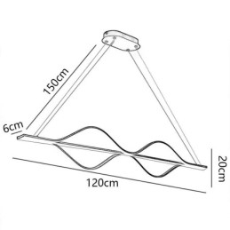 Pendel Minimalistisk Light Wave Loftslampe