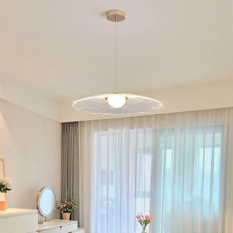 Pendel akryl blomsterpande loftslampe