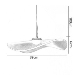 Pendel akryl Lotus Leaf Loftslampe
