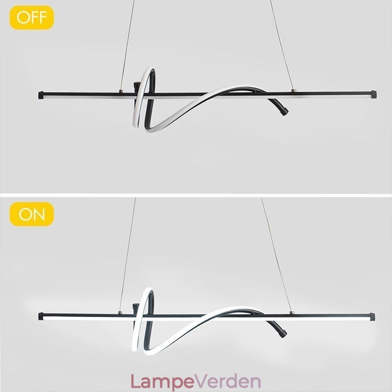 Pendel Minimalistisk kort indpakningsloftslampe