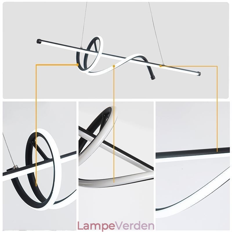 Pendel Minimalistisk kort indpakningsloftslampe