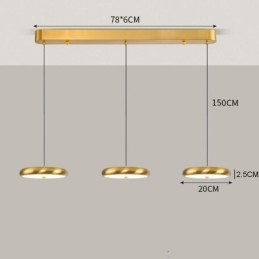 Loftslampe Pendel med tre hoveder