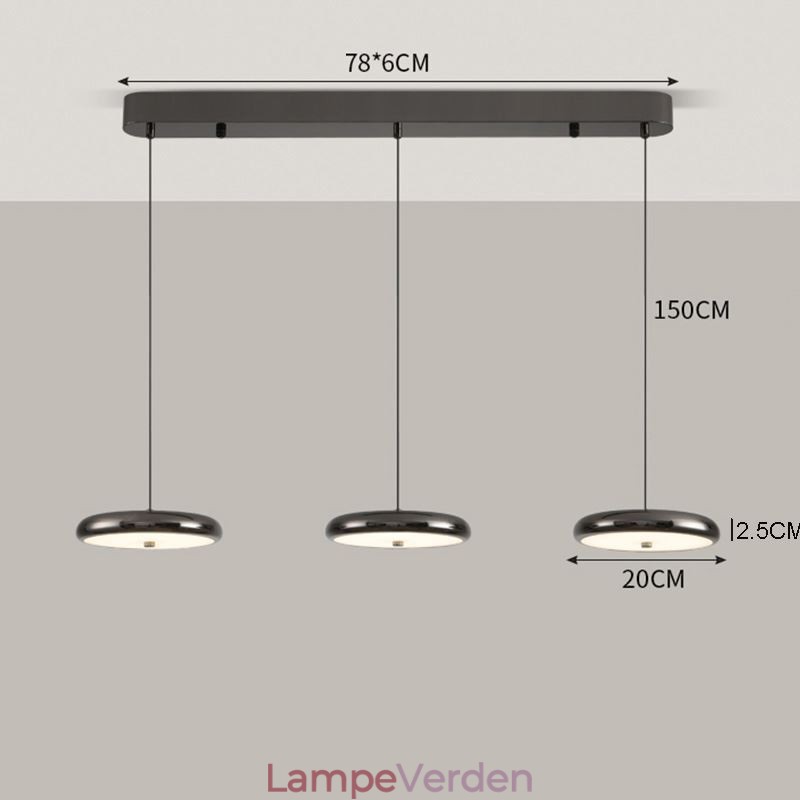 Loftslampe Pendel med tre hoveder