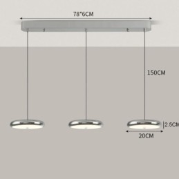 Loftslampe Pendel med tre hoveder
