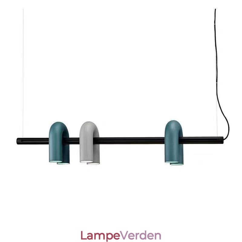 Loftslys smedejern U-formet pendel 90 roterende skærm