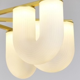 U-formet lysekrone French Creme Style Pendel Light