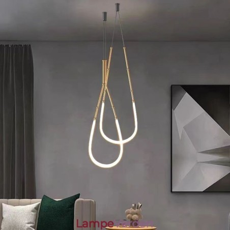 Pendel Creative Line Bambus Loftslys Sort Guld Pendel Creative Line Bambus Loftslys Sort Guld