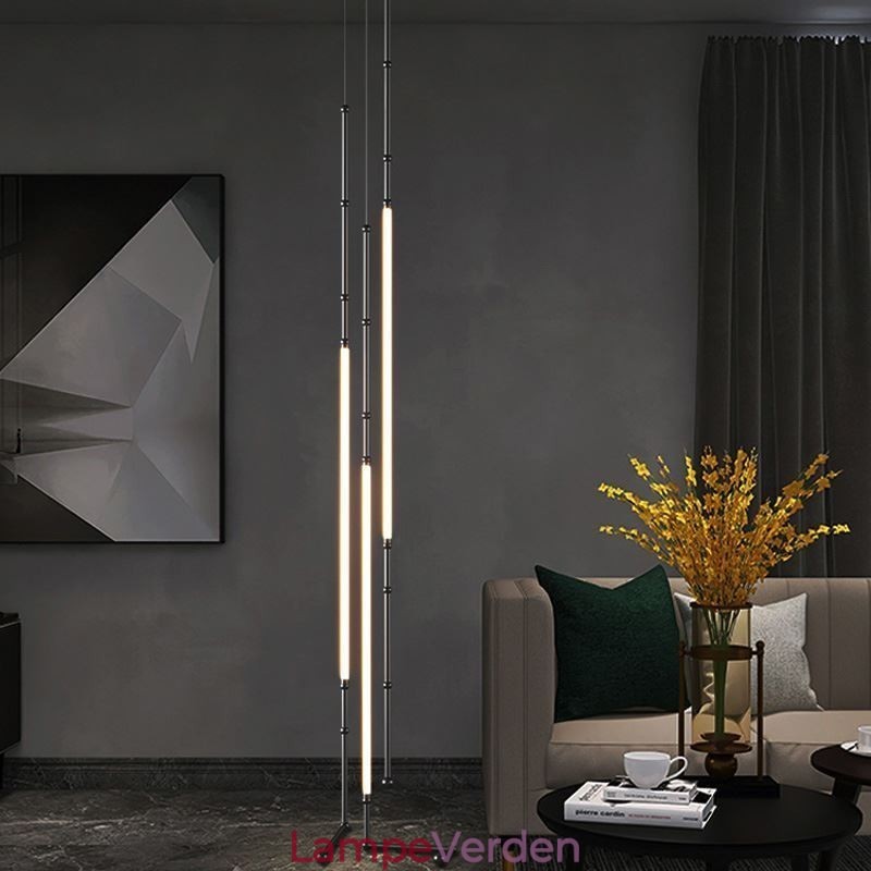 Loftslys Creative Line Bambus hængende lys sort guld