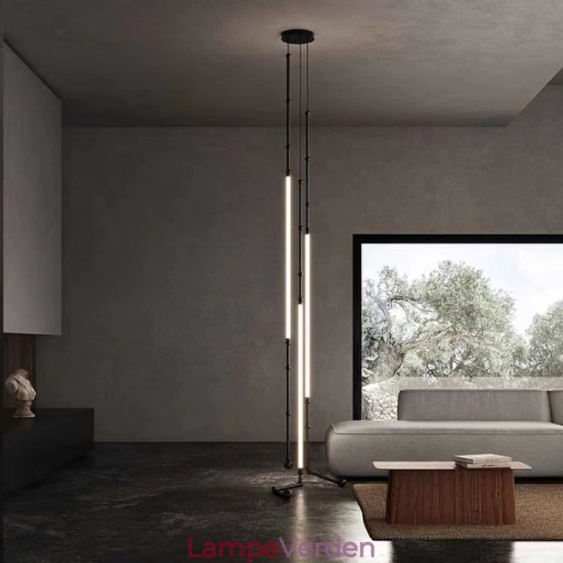 Loftslys Creative Line Bambus hængende lys sort guld