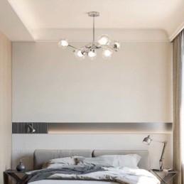 Glas pendel europæisk stil Simple Magic Beans loftslampe