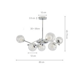 Glas pendel europæisk stil Simple Magic Beans loftslampe
