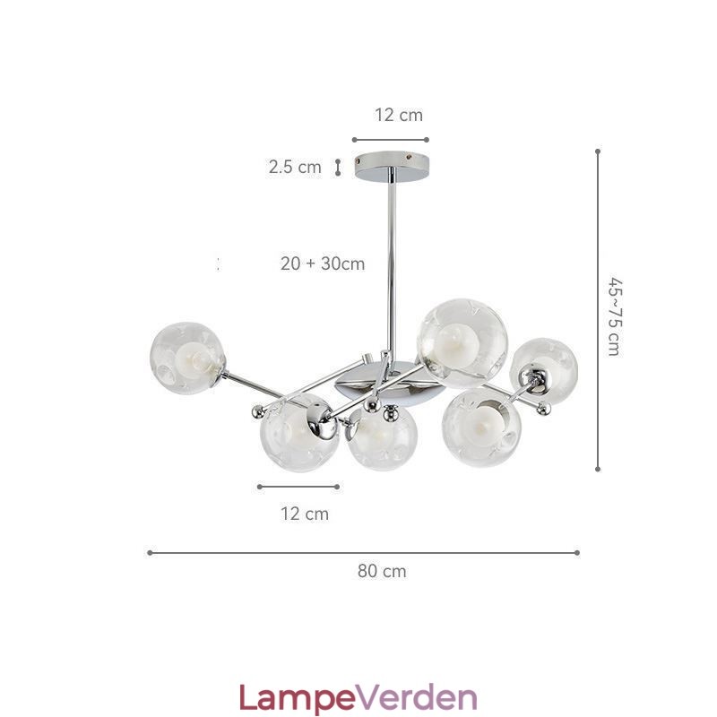 Glas pendel europæisk stil Simple Magic Beans loftslampe