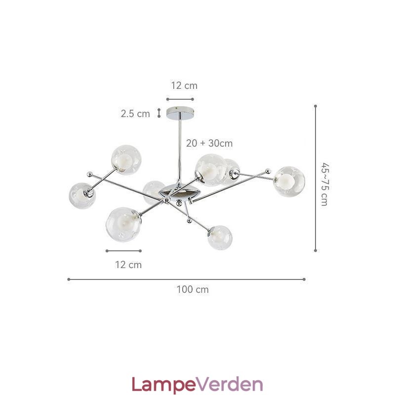 Glas pendel europæisk stil Simple Magic Beans loftslampe