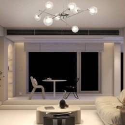 Glas pendel europæisk stil Simple Magic Beans loftslampe