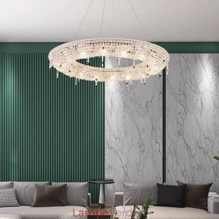 Krystal Pendel Modern Light Luksus Loftslampe Krystal Pendel Modern Light Luksus Loftslampe