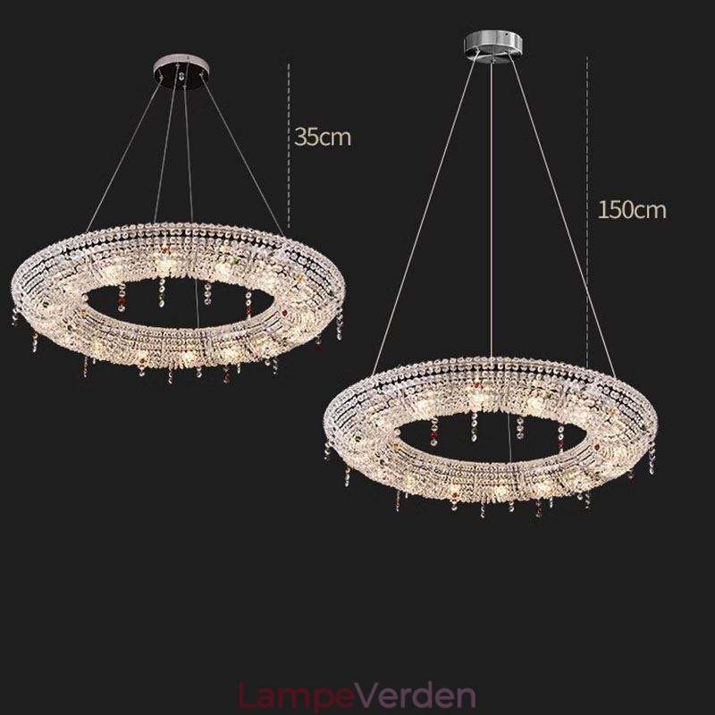 Krystal Pendel Modern Light Luksus Loftslampe
